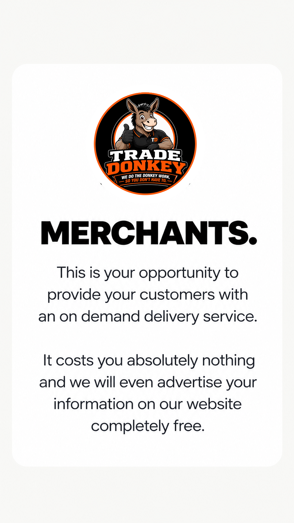 Trade Donkey for merchants