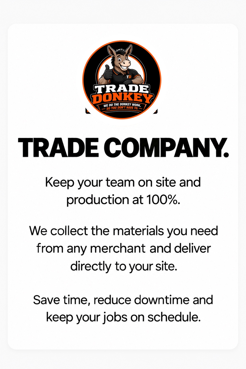 Trade Donkey for trade companies